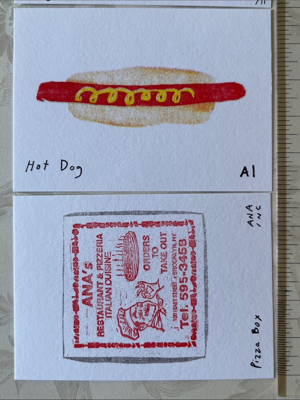 Anastasia Inciardi Pizza Box, Hot Dog Cart & Hot Dog Mini Prints - Picture 4 of 5